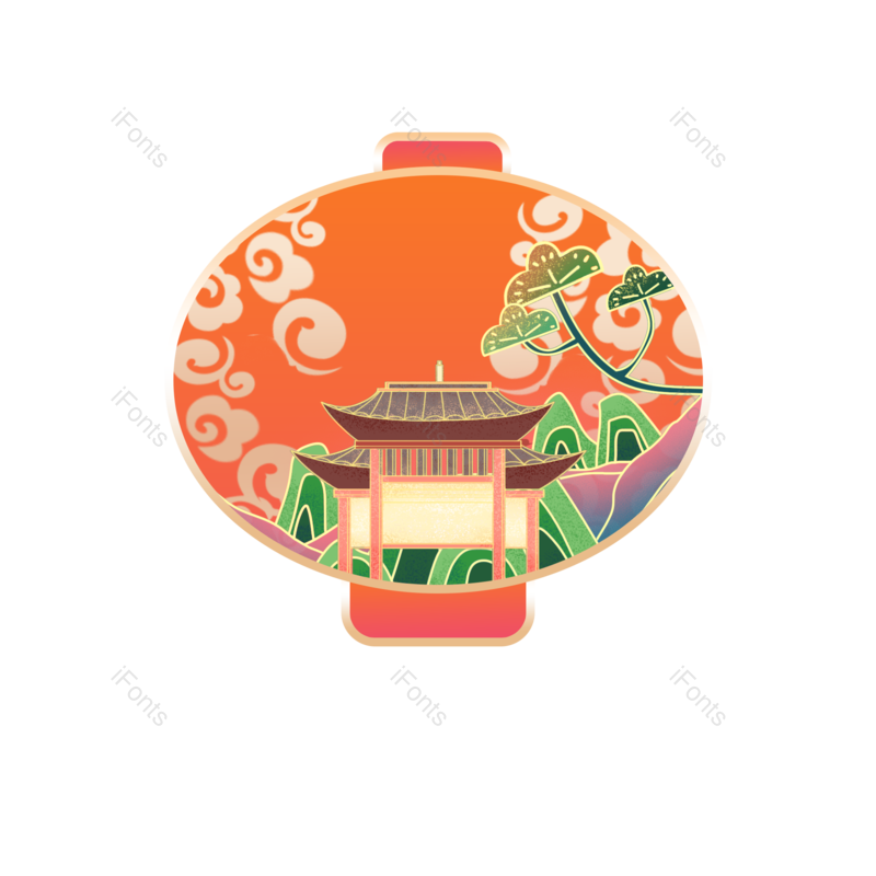 装饰图片,复古元素,中国风PNG,传统免抠素材